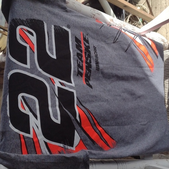 Gray Team Logano NASCAR Graphic T-Shirts(2)M NWOT - Picture 3 of 3